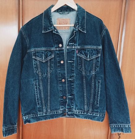 LEVI`S  Blue Denim Jeans Jacket,  size L , like new
